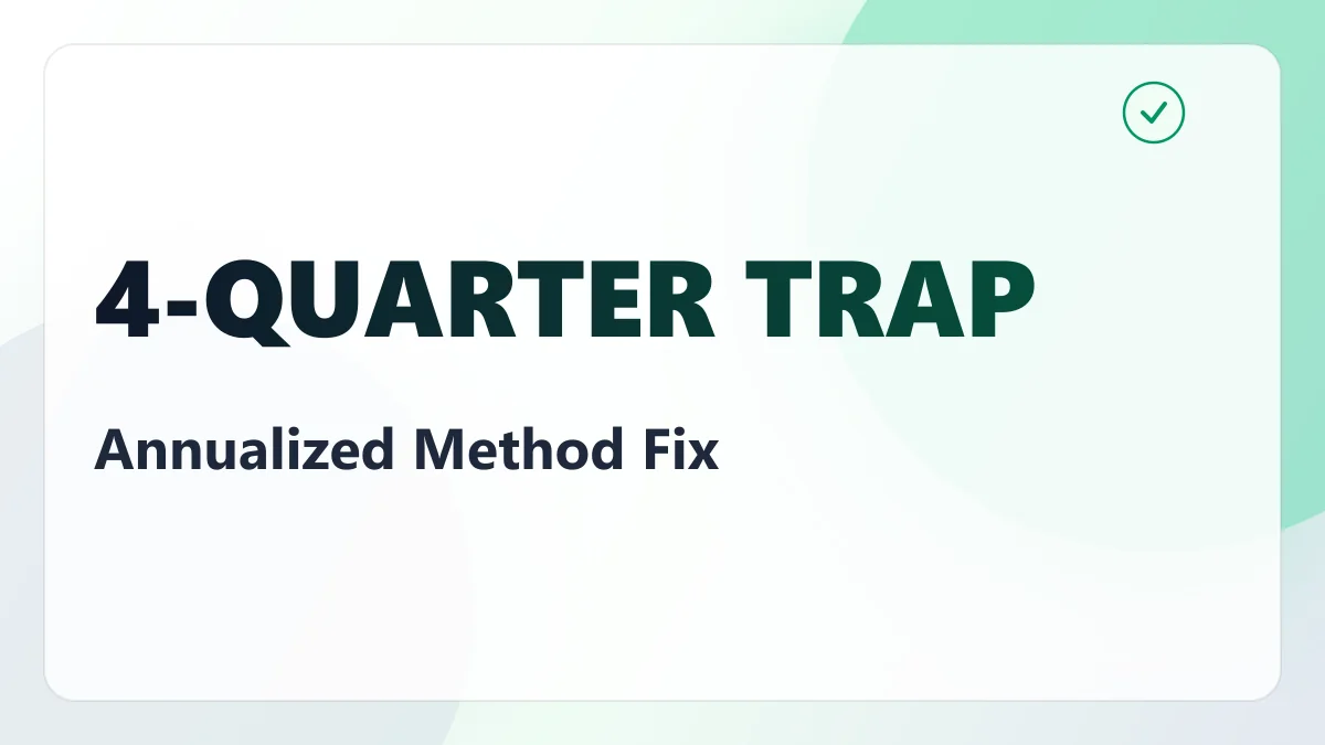 Behind on Q1 and Q2? A Big September Payment Does Not Undo the Penalty. Two Things Do