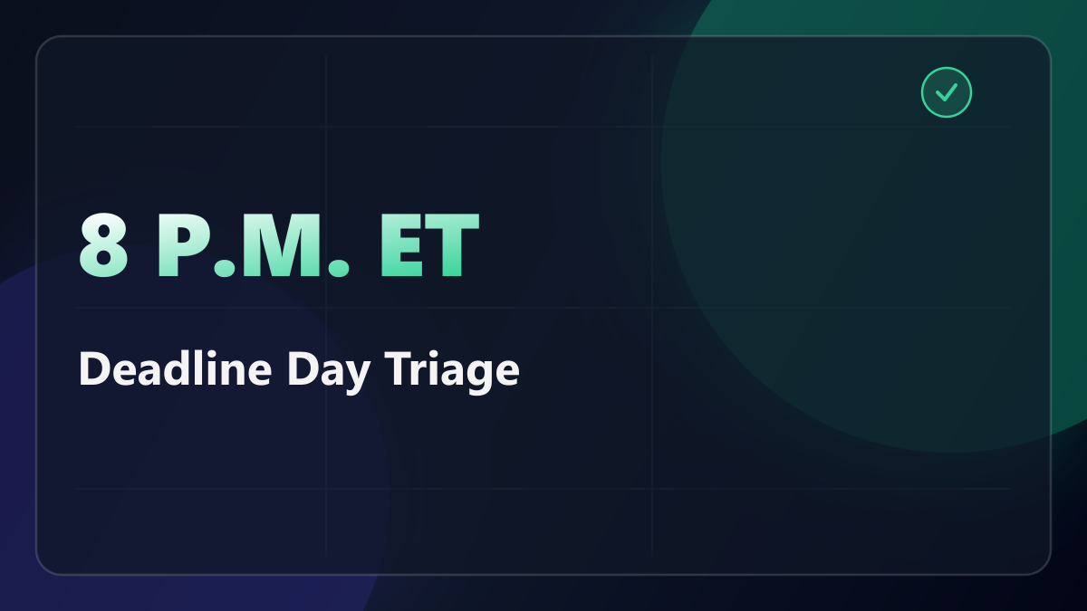 You Have Until 8 p.m. Eastern to Make the Q3 Payment Count as Today