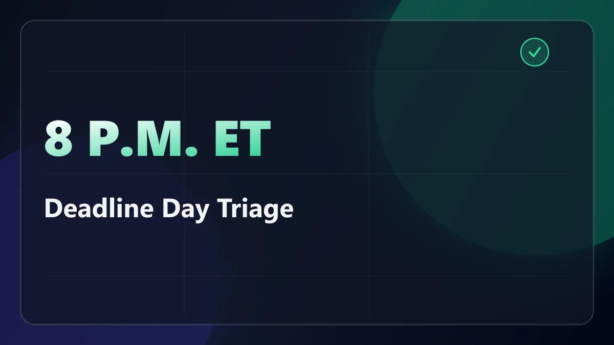 You Have Until 8 p.m. Eastern to Make the Q3 Payment Count as Today