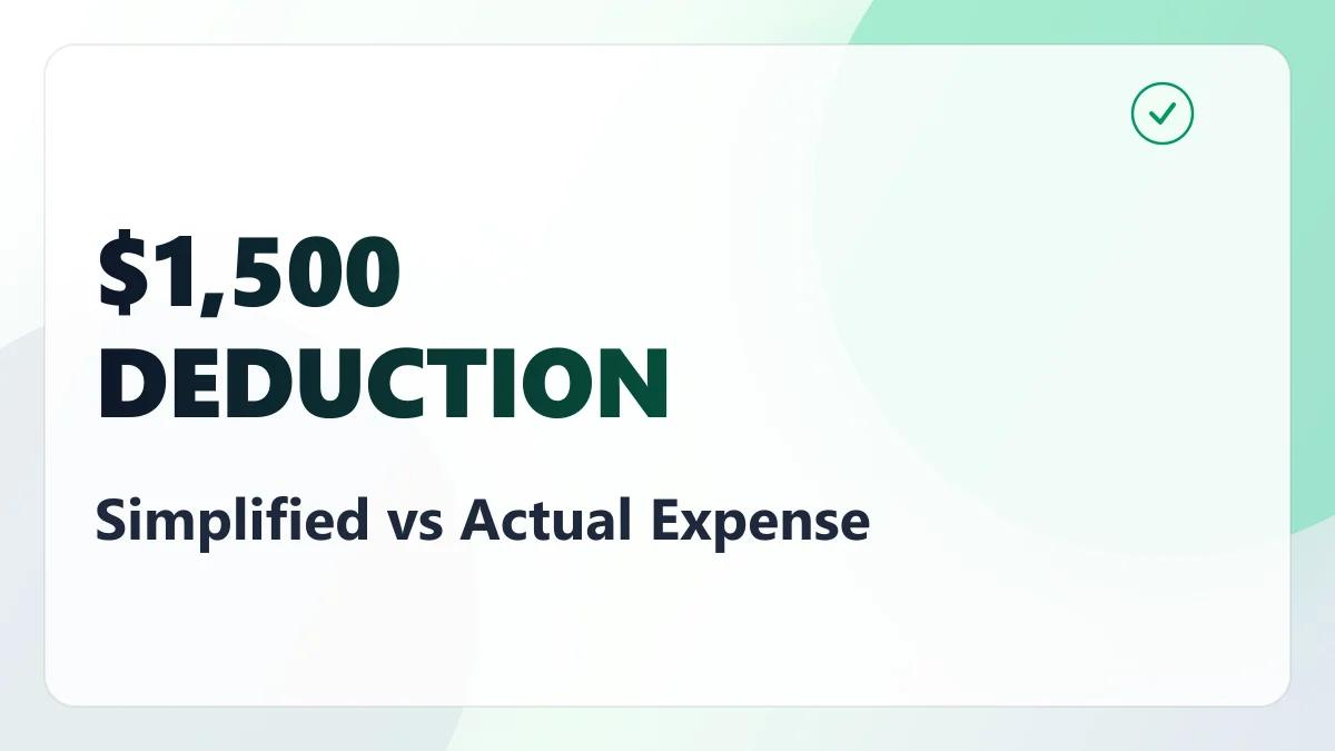 The Home-Office Deduction in 2026: Simplified vs. Actual-Expense, Worked Through