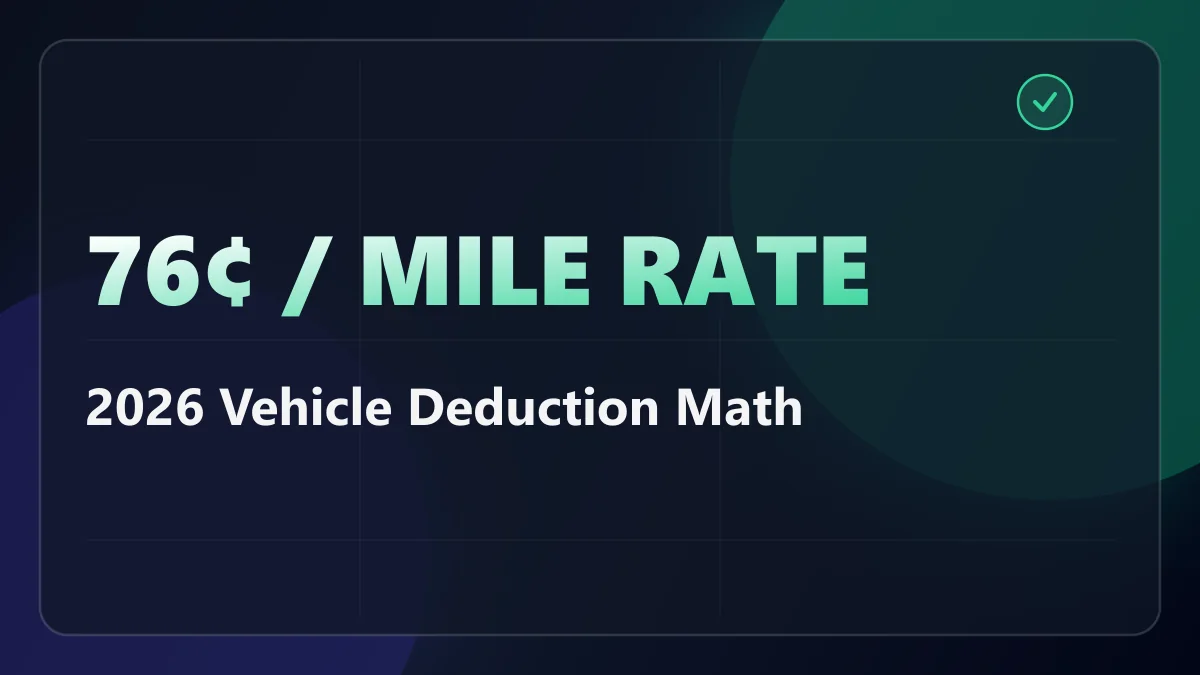 The IRS Raised the 2026 Mileage Rate on July 1. Your Deduction Now Has Two Halves